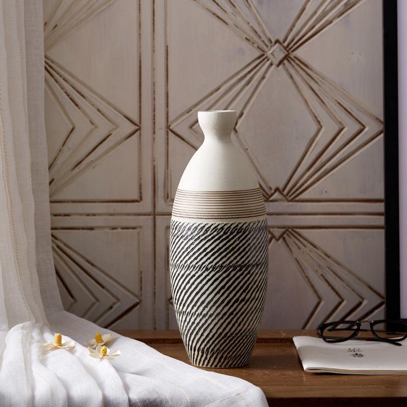 Desktop Ceramic Vase Living Room Retro Art - Pacisia