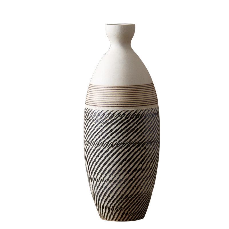 Desktop Ceramic Vase Living Room Retro Art - Pacisia