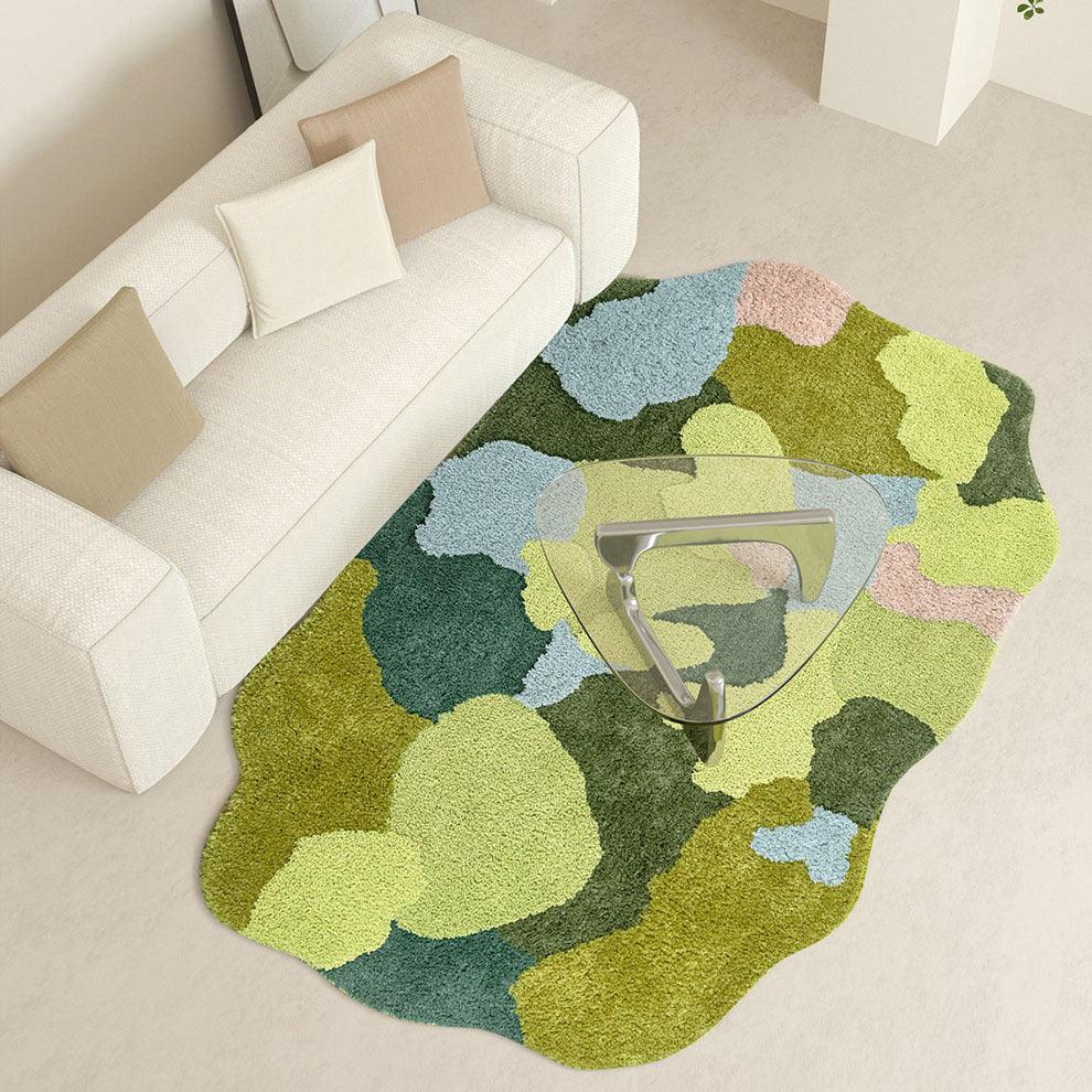 Moss Carpet Household Living Room Absorbent Flocking Carpet Bedroom Non-slip Antifouling Floor Mat - Pacisia