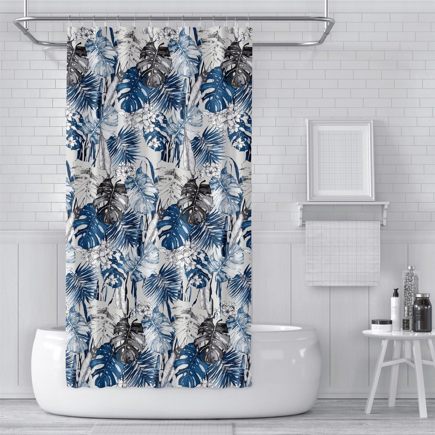 Digital Printing Shower Curtain Cloth Green Plants - Pacisia