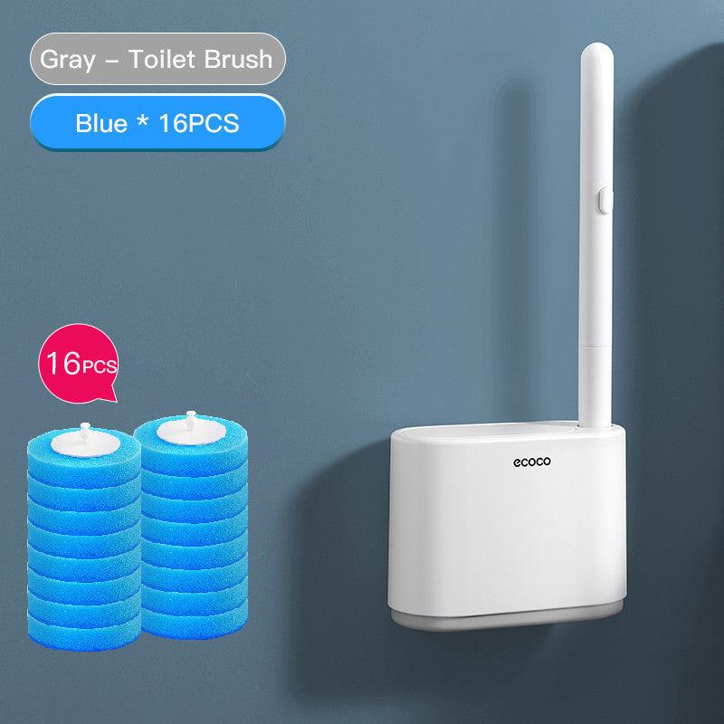 Disposable Toilet Brush Household No Dead Corner Toilet Cleaning Brush Wall-mounted - Pacisia