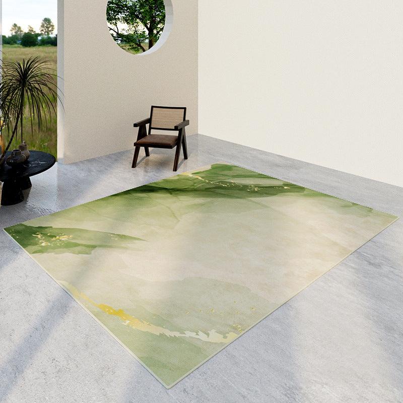 Living Room Sofa Table Carpet Household Green Abstract Loop Carpet Bedroom Bedside Blanket One Piece Dropshipping - Pacisia