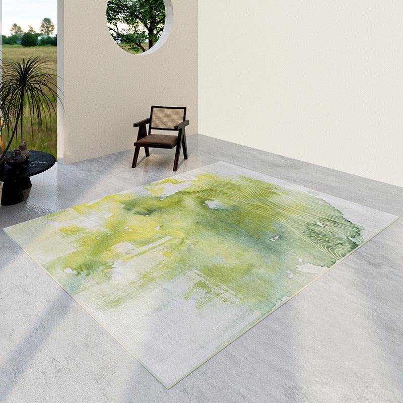 Living Room Sofa Table Carpet Household Green Abstract Loop Carpet Bedroom Bedside Blanket One Piece Dropshipping - Pacisia