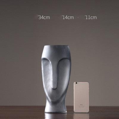 European And American Creative Modern Face Glass Vase Decoration - Pacisia