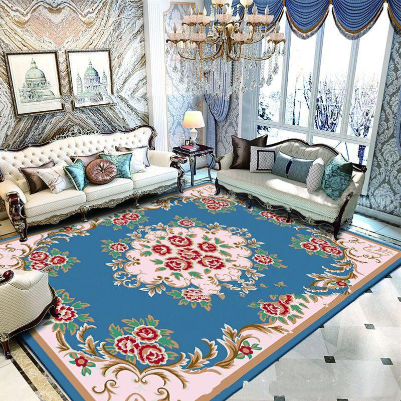 European Style Jihe Print Carpet Bedroom Living Room - Pacisia