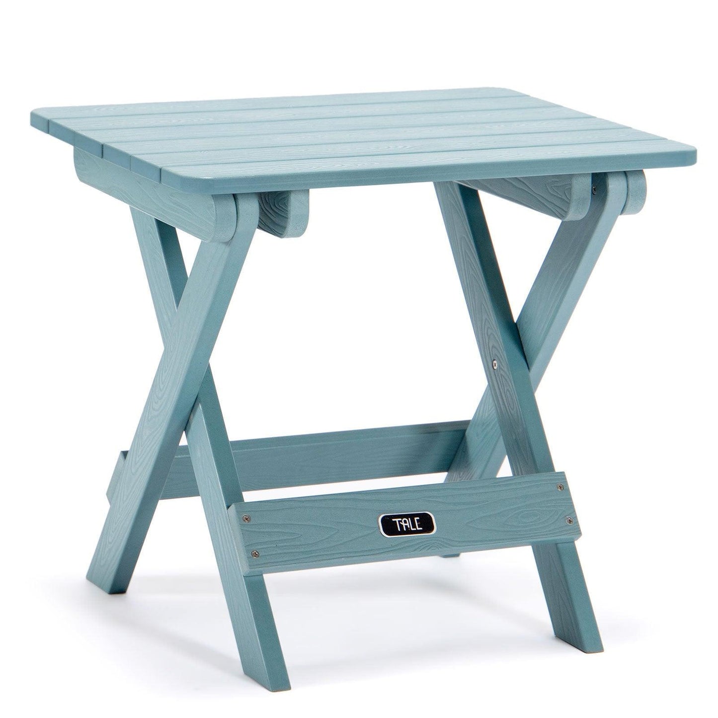TALE Adirondack Portable Folding Side Table Square All-Weather And Fade-Resistant Plastic Wood Table Perfect For Outdoor Garden, Beach, Camping, Picnics,Ban Amazon - Pacisia