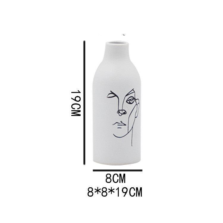 Face art ceramic vase - Pacisia