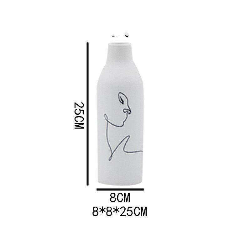 Face art ceramic vase - Pacisia