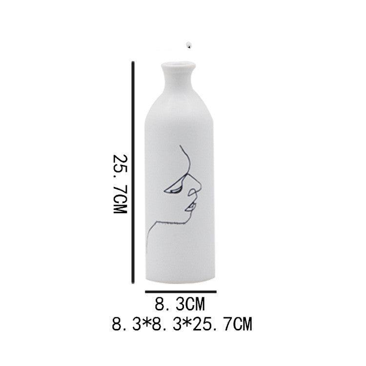 Face art ceramic vase - Pacisia