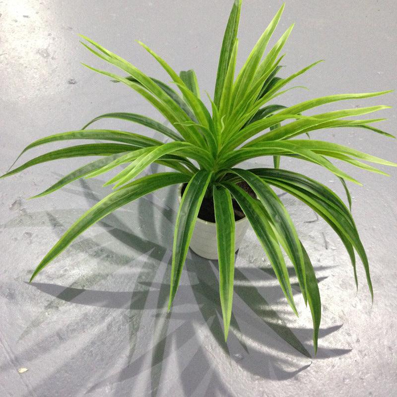 Fake Grass Potted Artificial Flower Window Decoration Small Ornament Hanging Basket - Pacisia