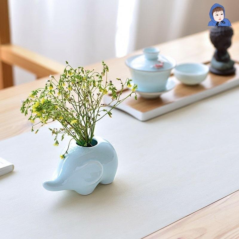 Fashion Creative Whale Elephant Ceramic Small Vase - Pacisia