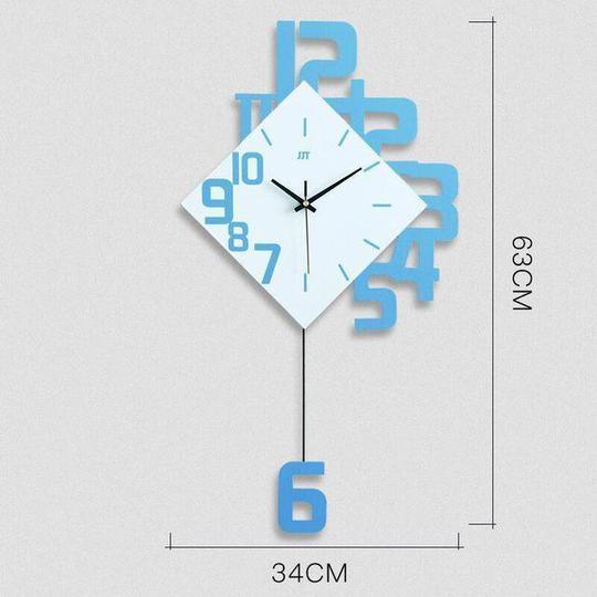 Personalized Digital Clock Fashion Wall Clock Wooden Creative Decorative Wall Watch - Pacisia