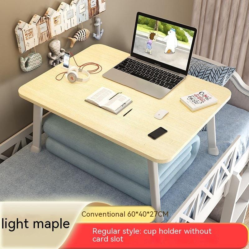 Folding Computer Bedroom Card Slot Bed Desk - Pacisia
