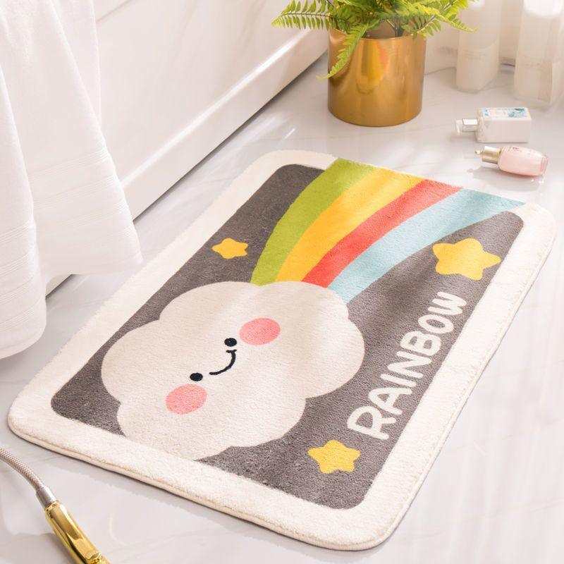 Foot mat household floor mat bathroom water absorption anti slip mat bedroom entrance mat toilet mat - Pacisia