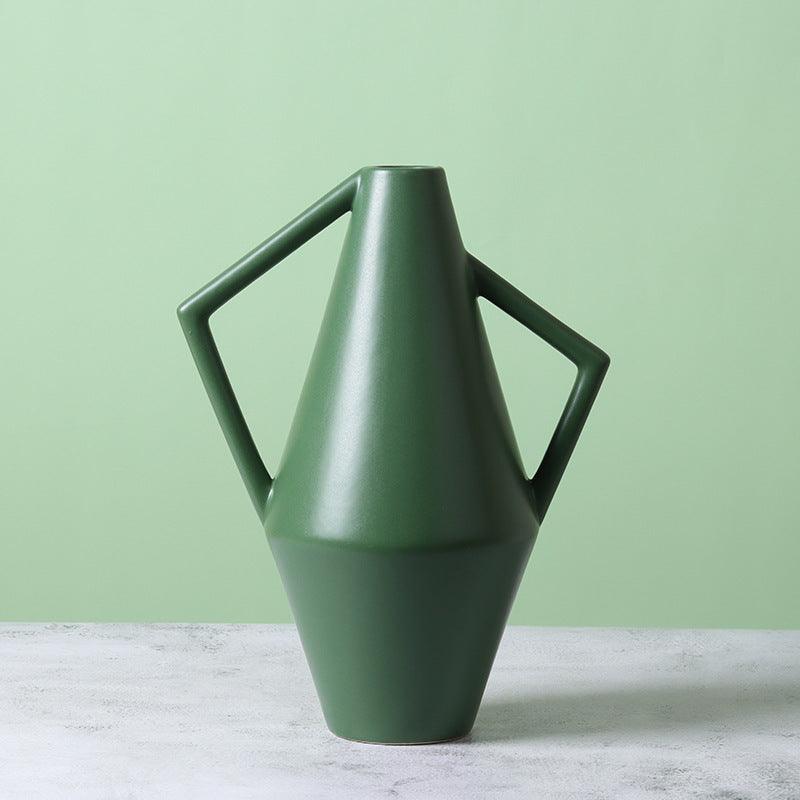 Fork-hand Shape Ceramic Vase Flower Home Decoration - Pacisia