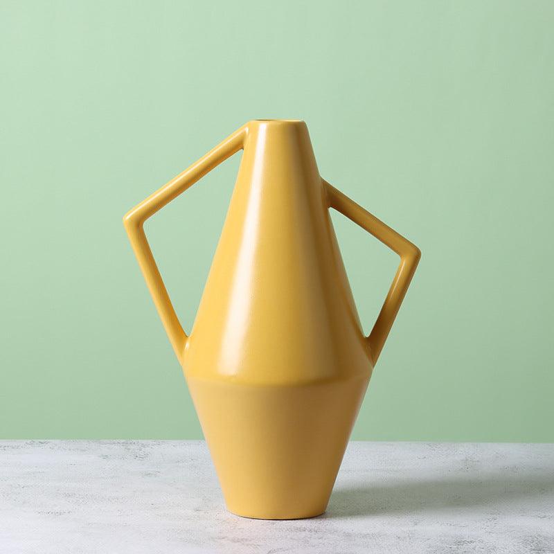 Fork-hand Shape Ceramic Vase Flower Home Decoration - Pacisia