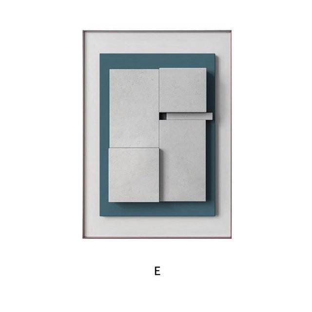 Geometric Abstract Wall Art Canvas Painting - Modern Home Decor - Pacisia
