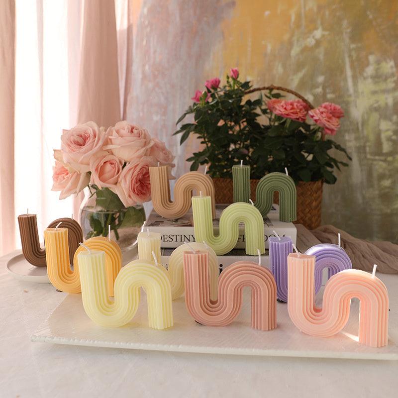 Geometric Handmade Soy Wax Candles - Fashion Art Scented Candles - Pacisia