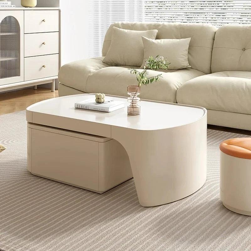 Glamour Minimalist Coffee Tables Design Modern Luxury Living Room Coffee Tables Unique Wood Muebles Para El Hogar Furniture - Pacisia
