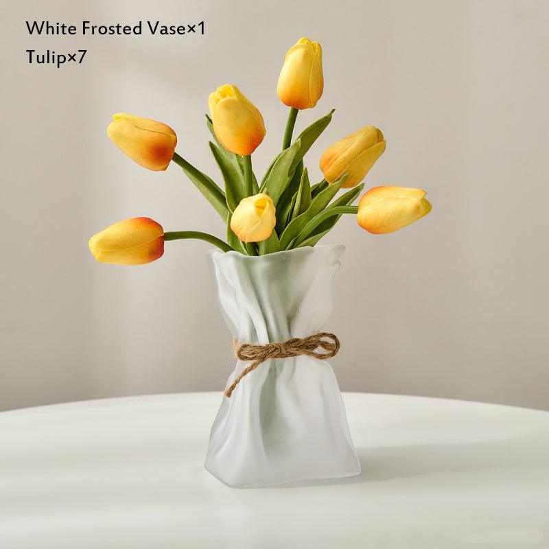 Glass Nordic Home Table Decoration Accessories Dried Flower Vase - Pacisia