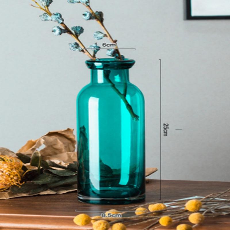 Glass Vase Decoration Living Room Flower Arrangement French Table Decoration - Pacisia