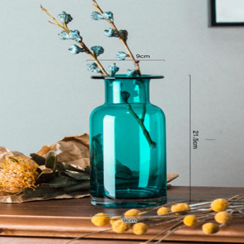 Glass Vase Decoration Living Room Flower Arrangement French Table Decoration - Pacisia