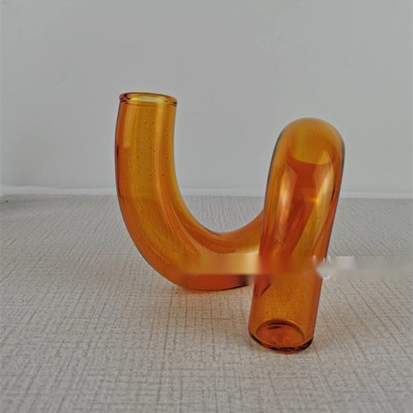 Glass Vase Decoration Snail Shape Flower Decoration Candle Holder - Pacisia