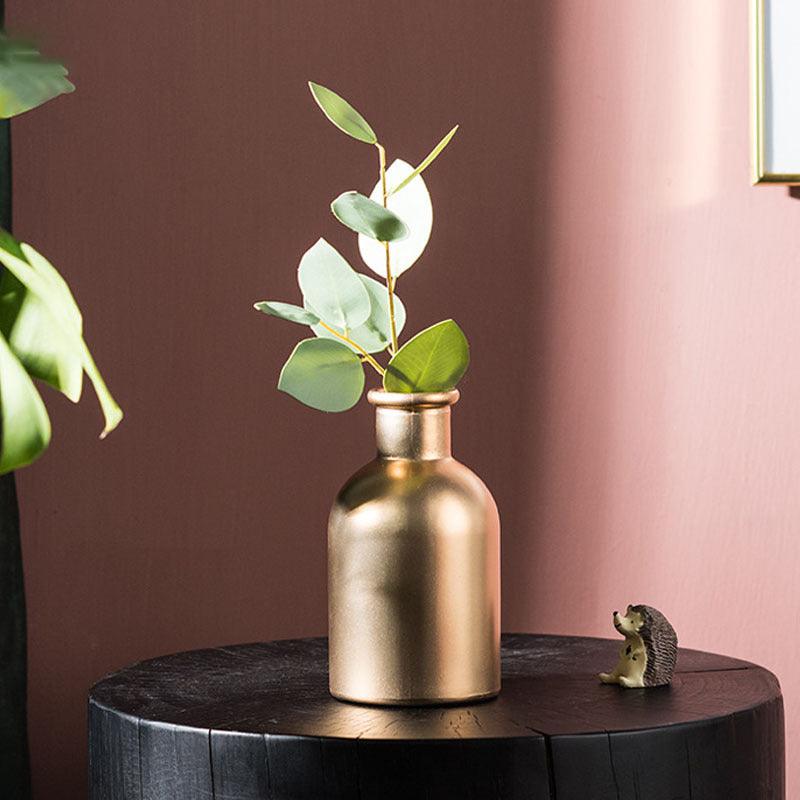 Golden glass vase - Pacisia