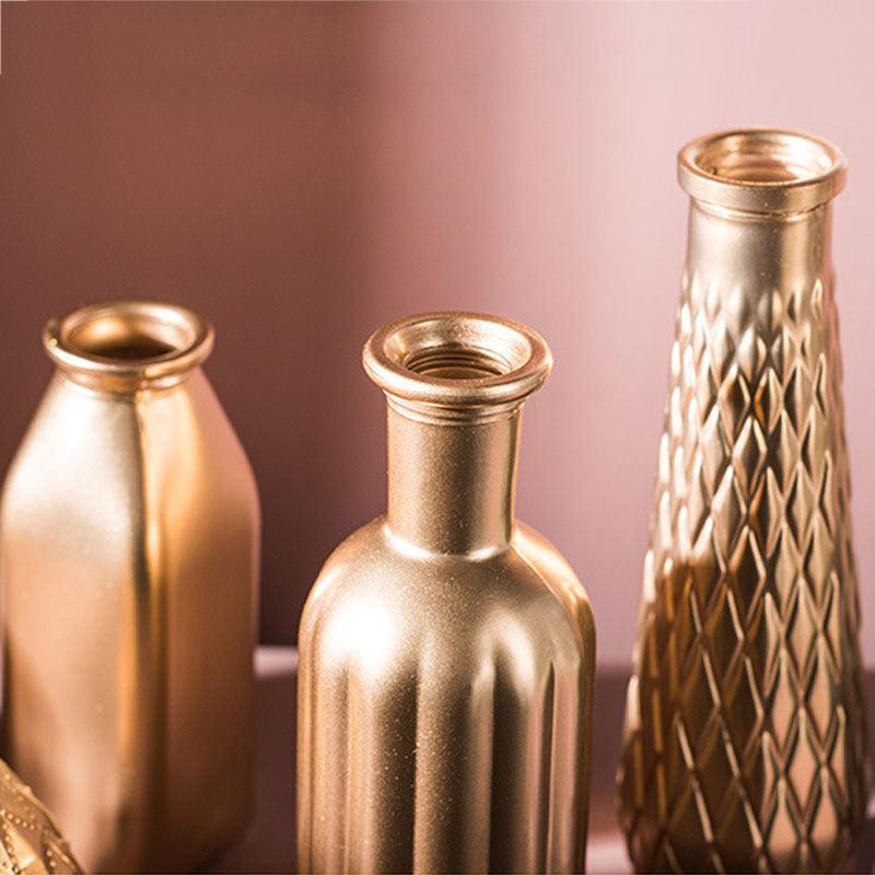 Golden glass vase - Pacisia