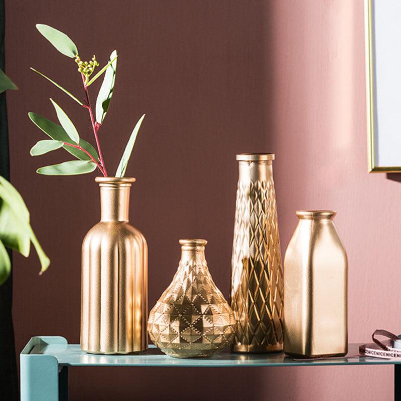 Golden glass vase - Pacisia