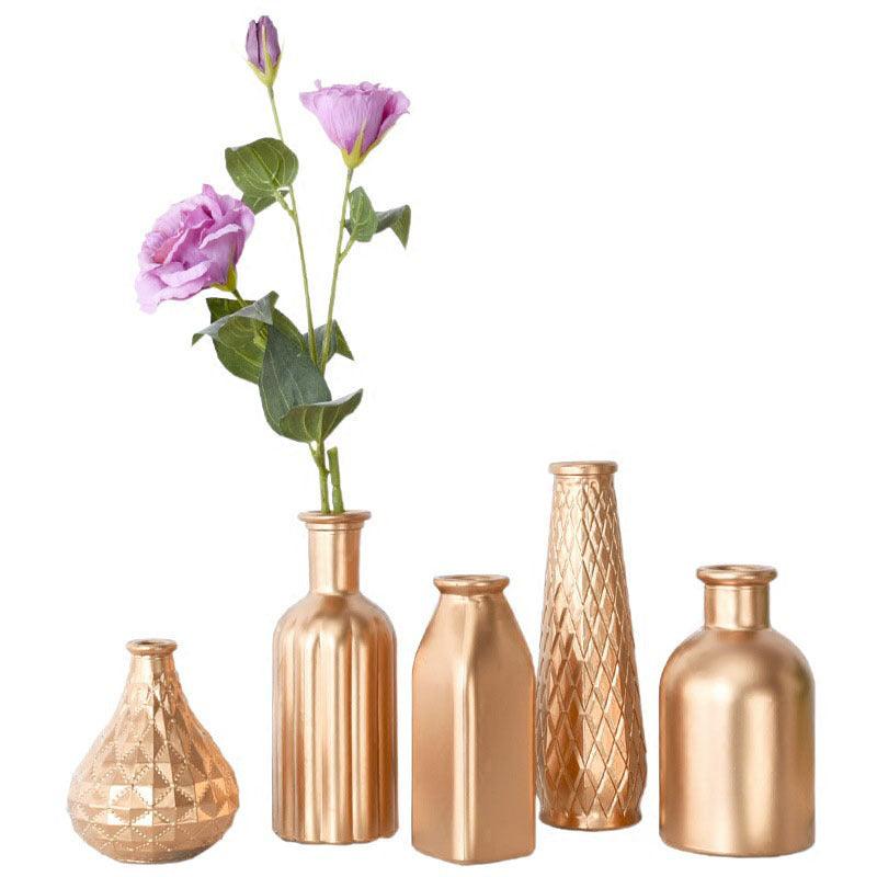 Golden glass vase - Pacisia
