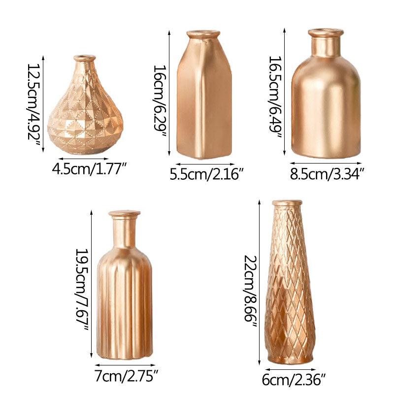 Golden glass vase - Pacisia