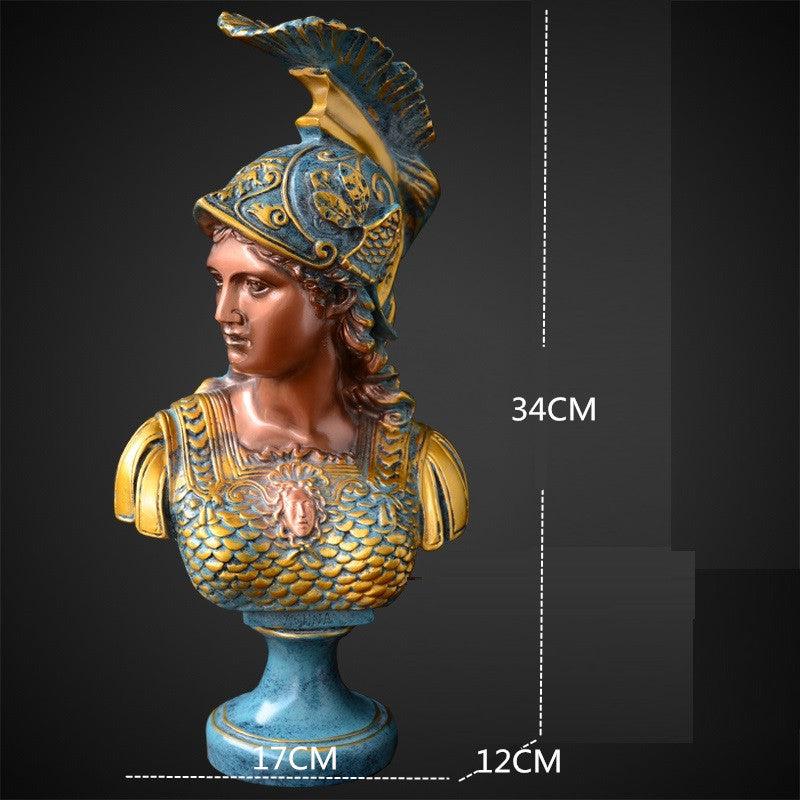 Greek Goddess Athena Sculpture Statue Plaster Resin Angel Ornament - Pacisia