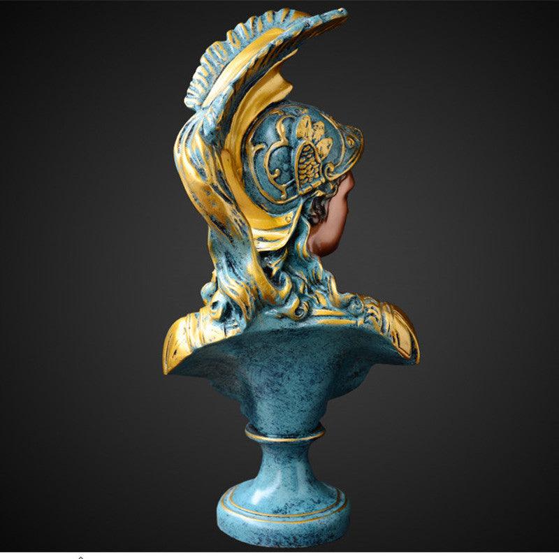 Greek Goddess Athena Sculpture Statue Plaster Resin Angel Ornament - Pacisia