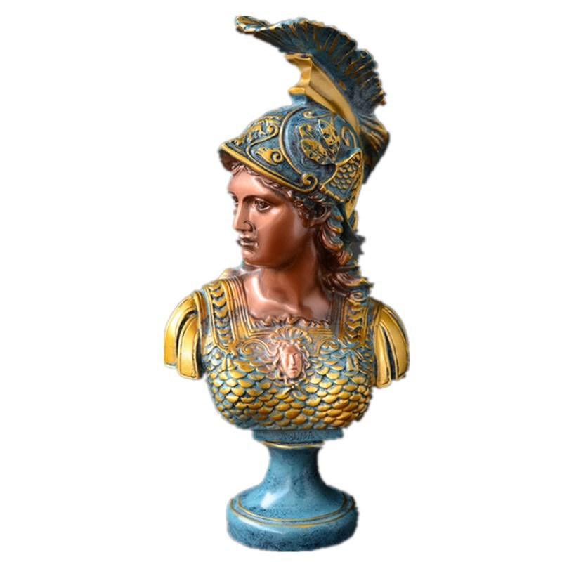 Greek Goddess Athena Sculpture Statue Plaster Resin Angel Ornament - Pacisia
