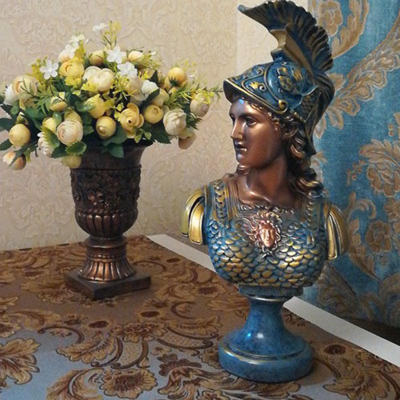 Greek Goddess Athena Sculpture Statue Plaster Resin Angel Ornament - Pacisia