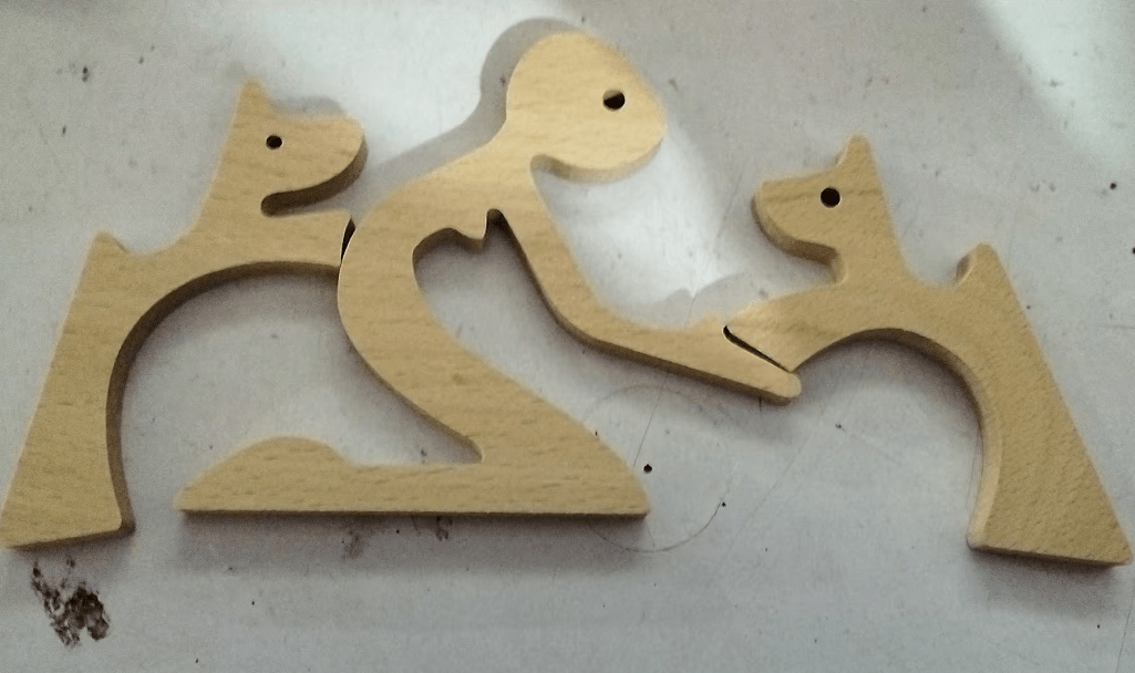 DIY Figurine Wood Dog Ornament Sculpture Home Decoration A Man A Dog Wood Sculpture Christmas Gifts Model Decor - Pacisia