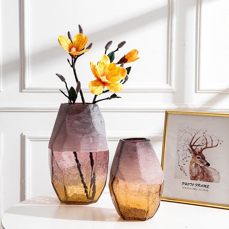 Handmade Colored Glass Vase Creative Home Decoration - Pacisia