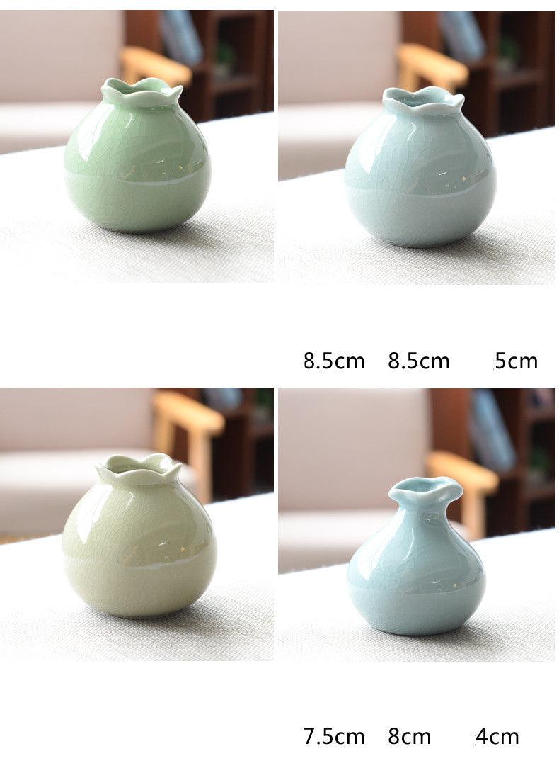 Home Living Room Modern Creative Small Celadon Vase - Pacisia