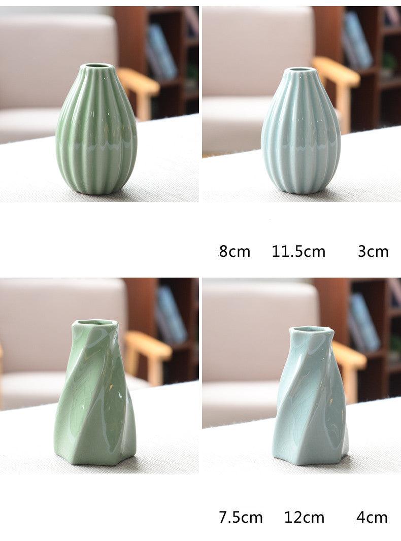 Home Living Room Modern Creative Small Celadon Vase - Pacisia