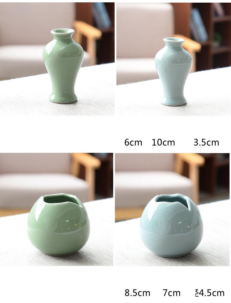 Home Living Room Modern Creative Small Celadon Vase - Pacisia