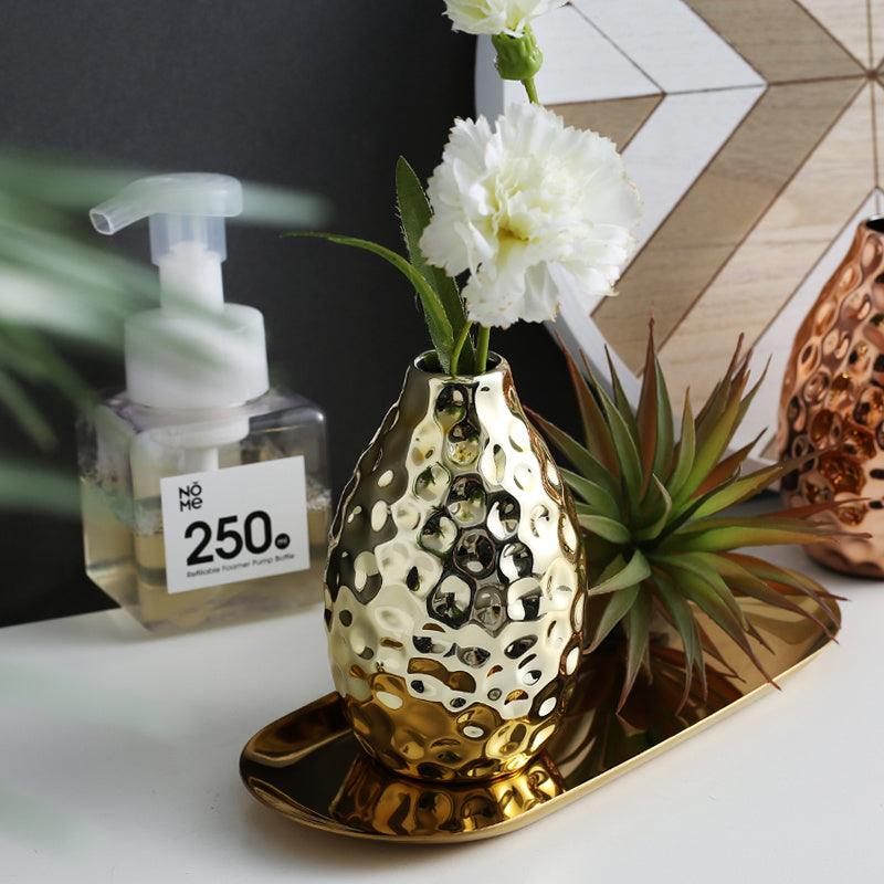 Home TV Entrance Ceramic Electroplating Vase Decoration Ornament - Pacisia