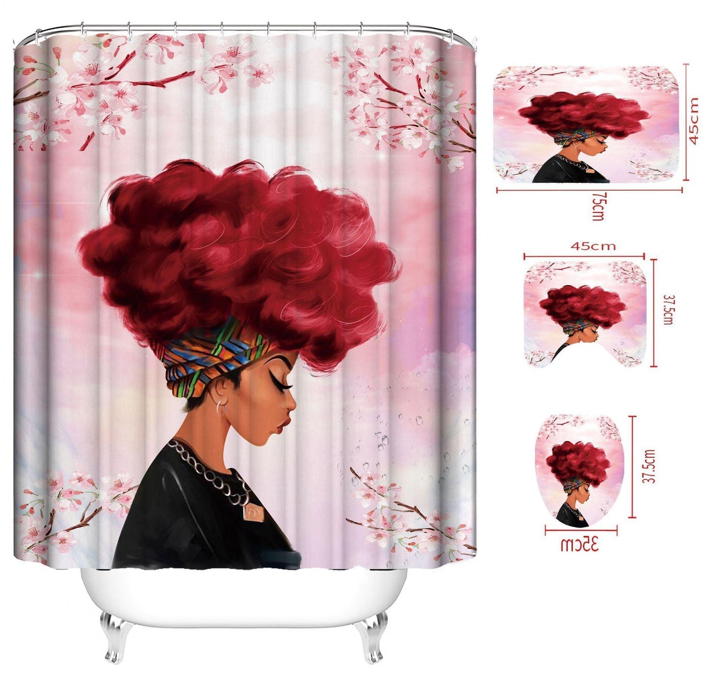 Home Waterproof Shower Curtain Polyester Shower Curtain - Pacisia