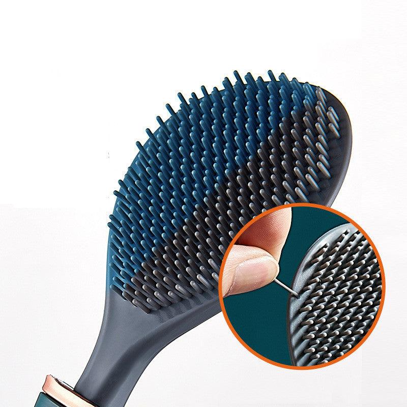 Household Brush Wall-mounted Long-handled Silicone Toilet Brush - Pacisia