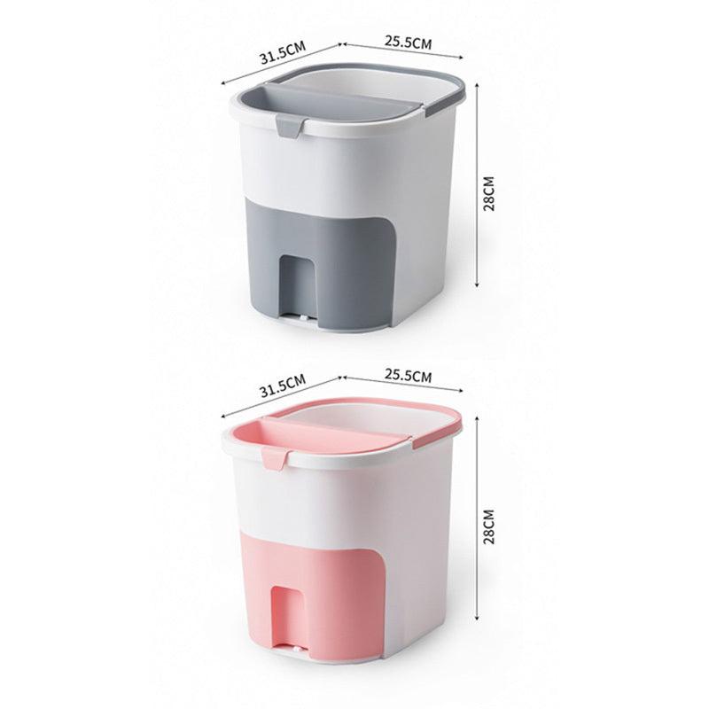 Household Dry And Wet Separation Kitchen Drain Trash Bin Kitchen Waste Trash Storage Bin - Pacisia