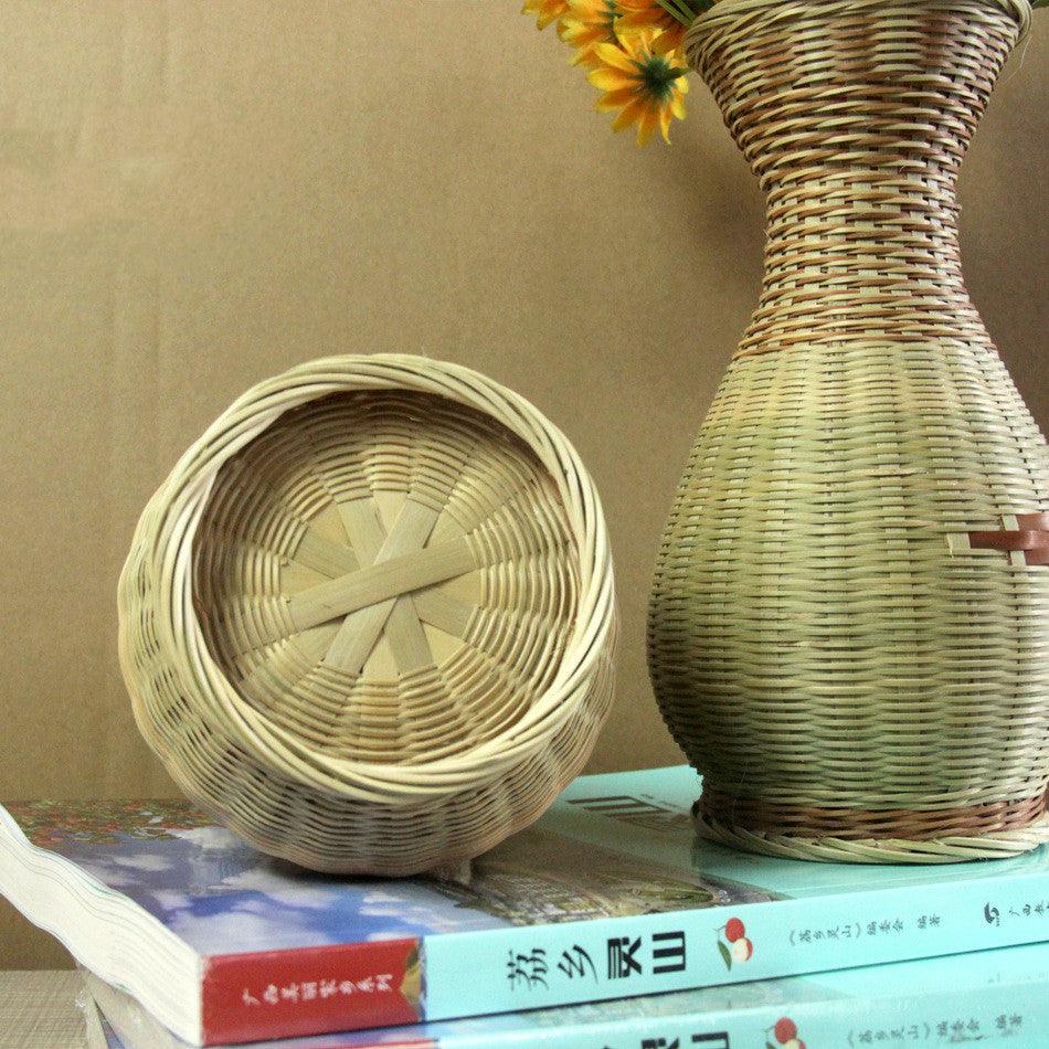 Household Fashion Handmade Bamboo Vase Simple Ornament - Pacisia