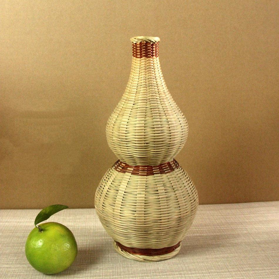 Household Fashion Handmade Bamboo Vase Simple Ornament - Pacisia