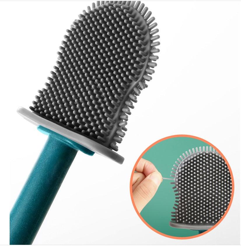 Household Long Handle Silicone Toilet Brush Without Dead Ends - Pacisia