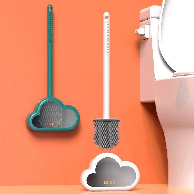 Household Long Handle Silicone Toilet Brush Without Dead Ends - Pacisia