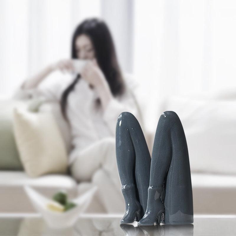 Human Body Ceramic Crafts Modern Minimalist Vase - Pacisia